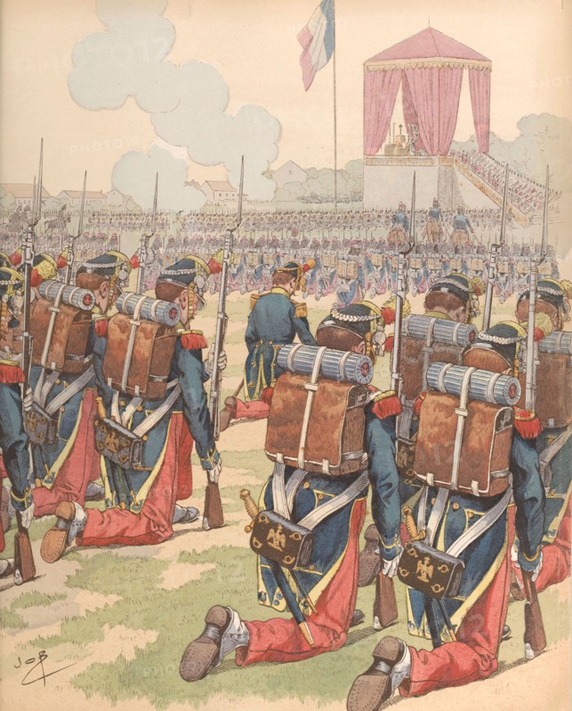 Le camp de Châlons, 1896