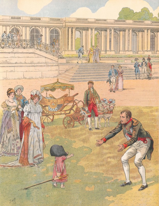 Napoléon Ier et son fils Napoléon II, 1812
