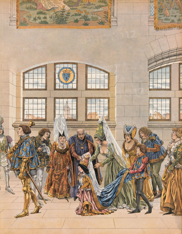 Marguerite d'Autriche est présentée au dauphin Charles, 1483