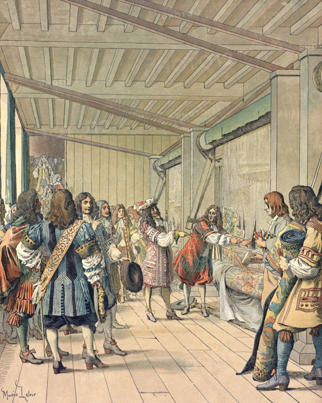 Louis XIV se rend à la Manufacture des Gobelins