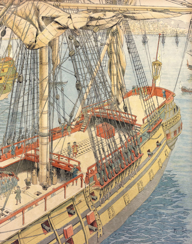 French bomb ketch from Louis XIV’s fleet