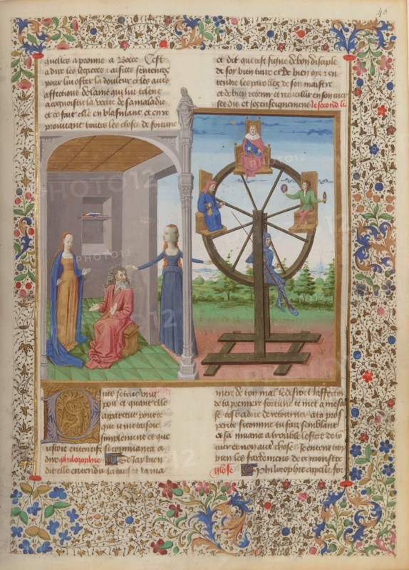Boèce, Consolation de la philosophie, folio 40r