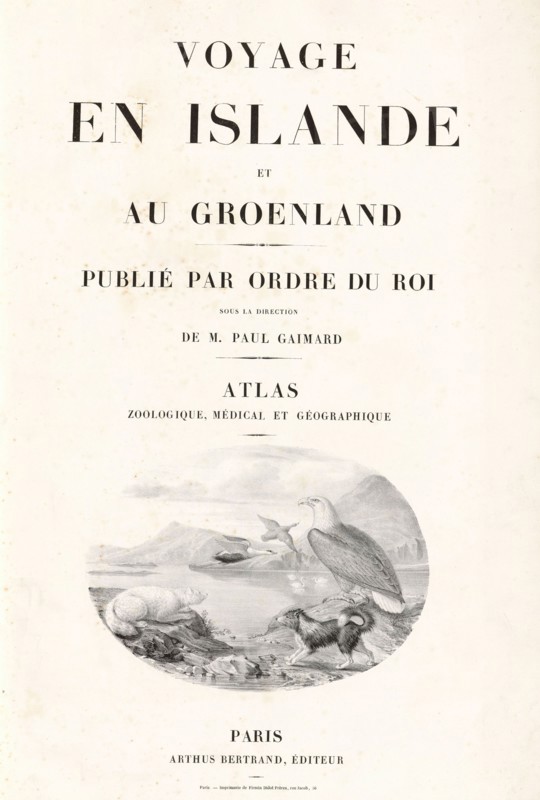 "Voyage en Islande et au Groënland", 1835