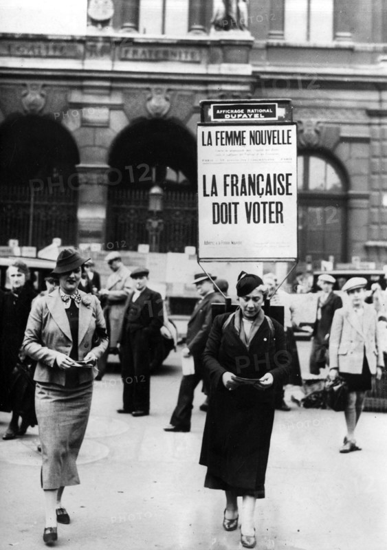 French suffragettes, 1934