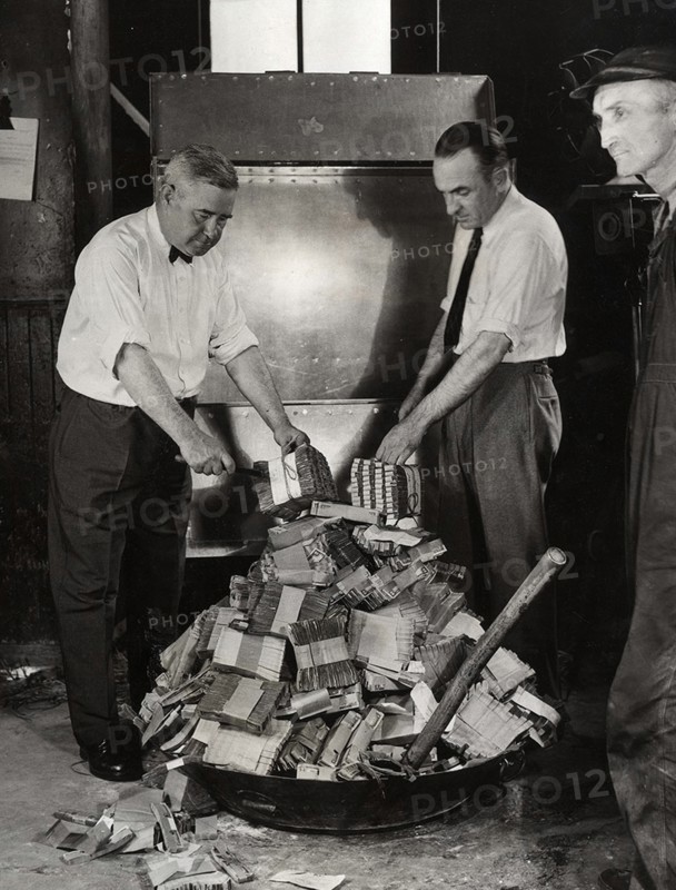 Destruction of currency in the United States, 1941