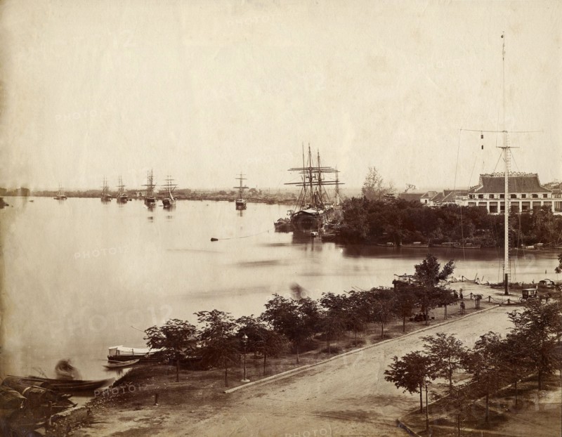 The port of Saigon, 1882
