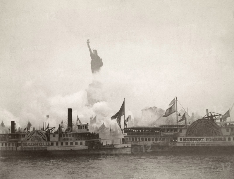 Inauguration of the Statue of Liberty in New York, 1886