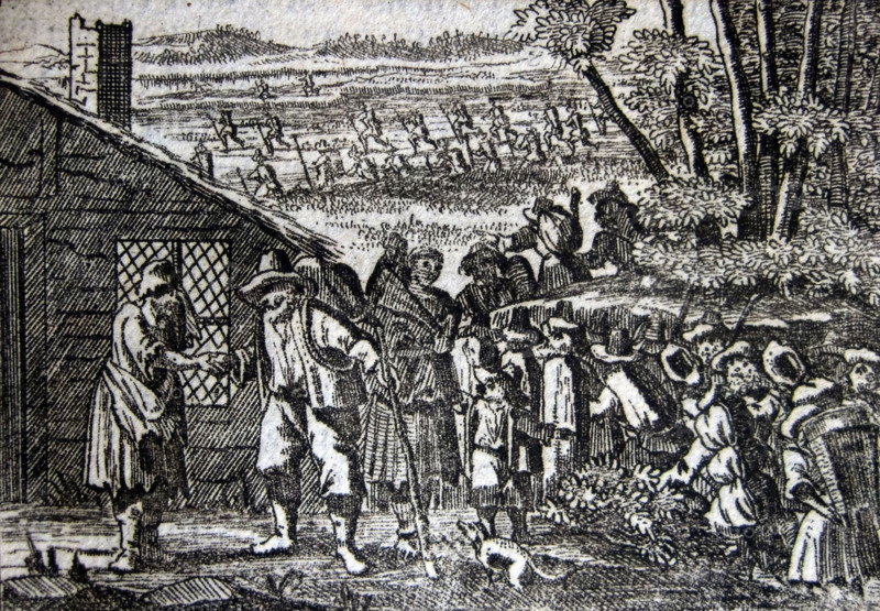 Jacob Kobel et les Palatins allemands émigrés en Amérique, en Pennsylvanie vers 1710