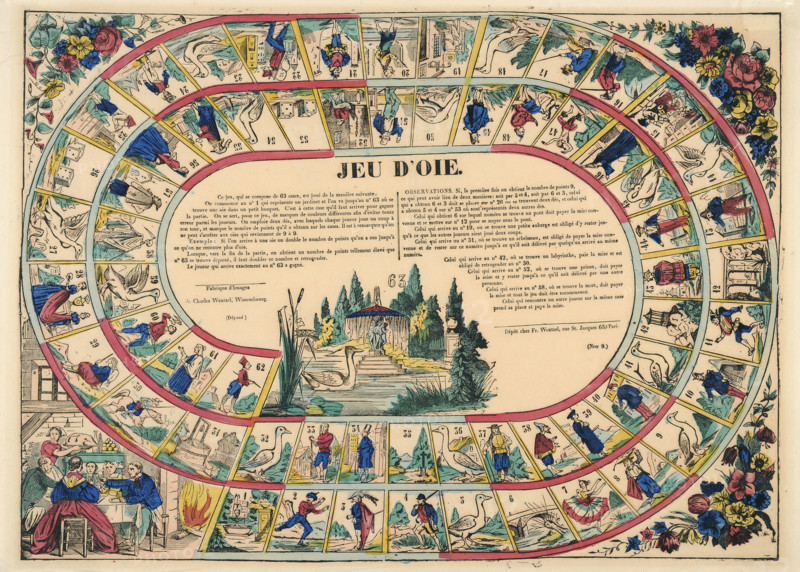 Jeu de l'oie, 1862-1865