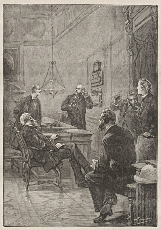 Jules Verne, Illustration de "L'Ile à hélice"