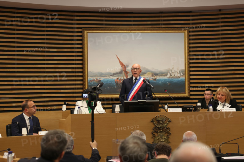 Eric Ciotti, premier Conseil Municipal après son élection, 27 mars 2026