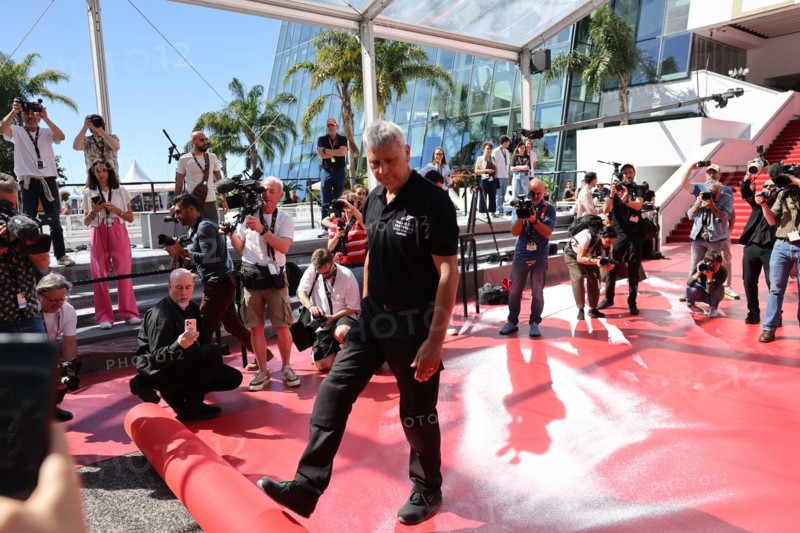 Festival de Cannes 2026, installation du tapis rouge