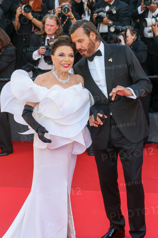 Joan Collins and Laurent Lafitte
