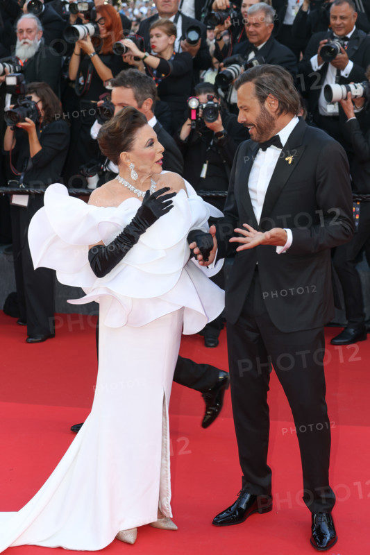 Joan Collins and Laurent Lafitte