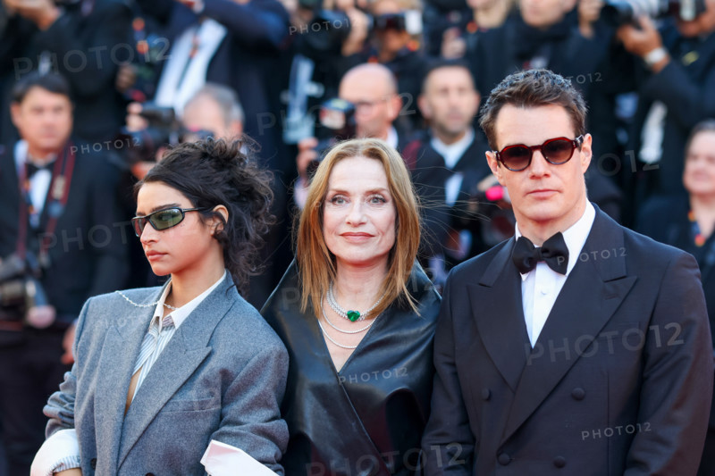 Odessa A'zion, Isabelle Huppert and Connor Swindells