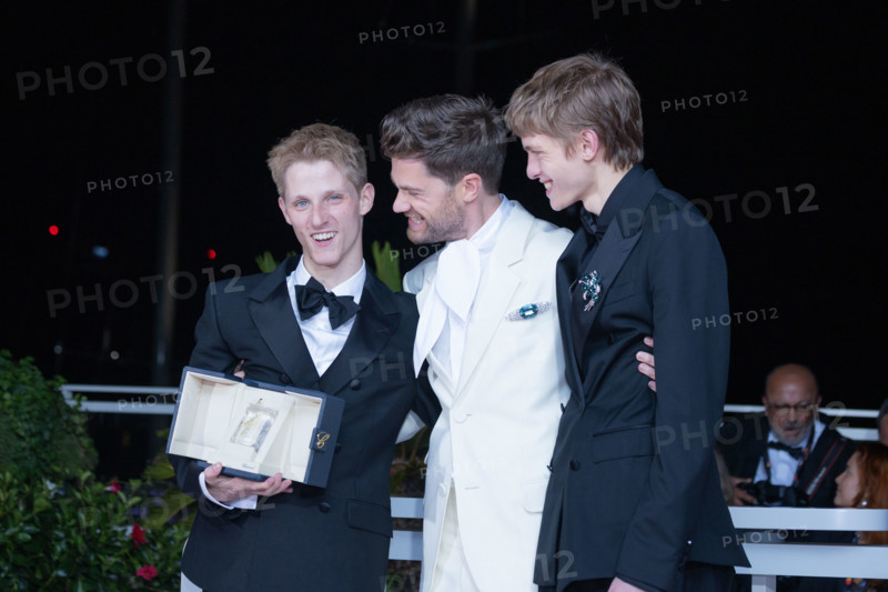Valentin Campagne, Lukas Dhont and Emmanuel Macchia