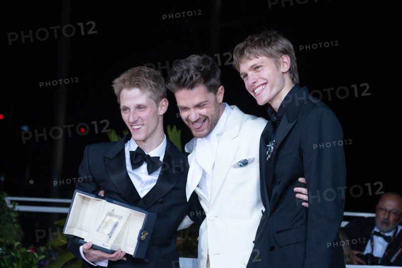 Valentin Campagne, Lukas Dhont and Emmanuel Macchia