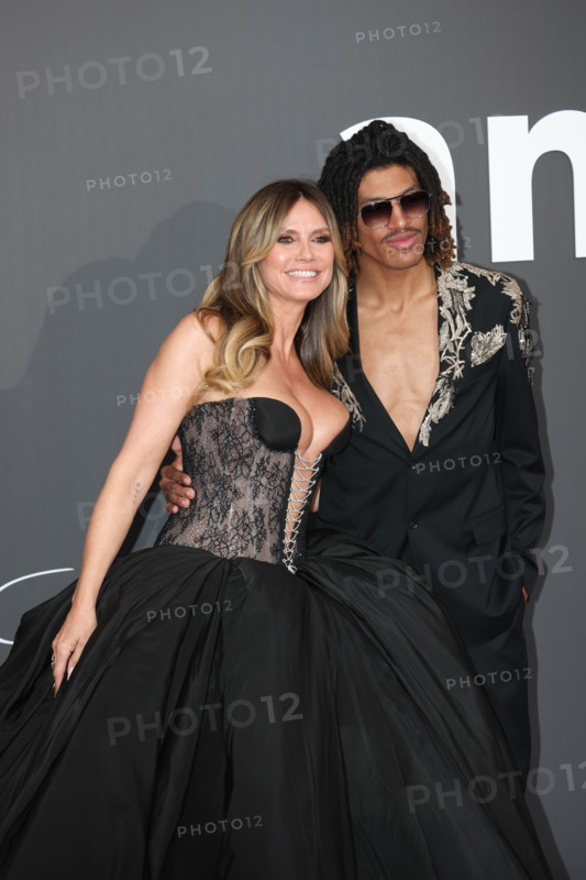 Heidi Klum and her son Henry Samuel