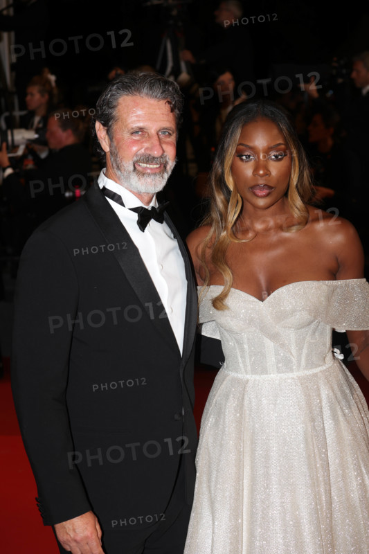 Patrick Mouratoglou and Linda Nobat attend the "The Man I Love" screening during the 79th annual Cannes Film Festival at Palais des Festivals on May 20, 2026 in Cannes, France.