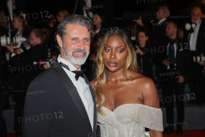 Patrick Mouratoglou and Linda Nobat attend the "The Man I Love" screening during the 79th annual Cannes Film Festival at Palais des Festivals on May 20, 2026 in Cannes, France.