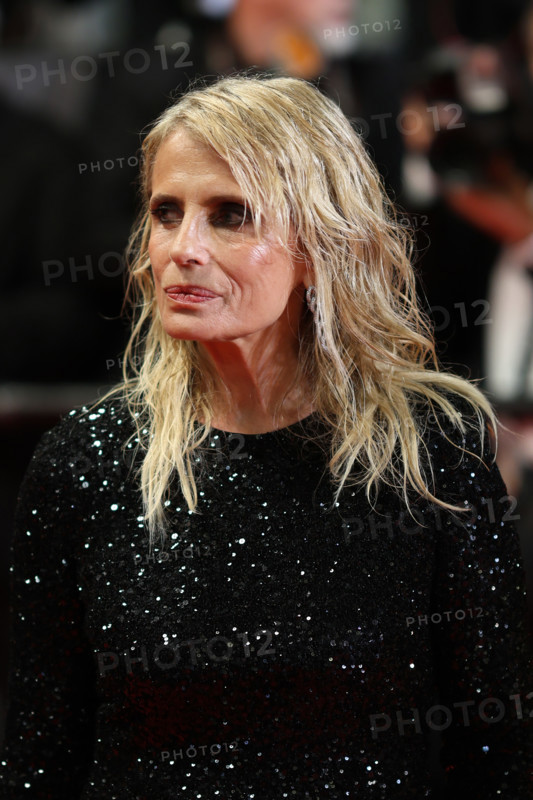 Isabella Ferrari (in custom Saint Laurent) attends the "Roma Elastica" screening during the 79th annual Cannes Film Festival at Palais des Festivals on May 20, 2026 in Cannes, France.