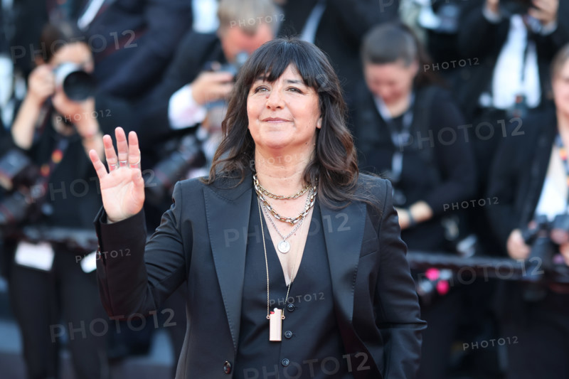 Romane Bohringer  attends the "Histoires De La Nuit" (The Birthday Party) screening during the 79th annual Cannes Film Festival at Palais des Festivals on May 22, 2026 in Cannes, France.