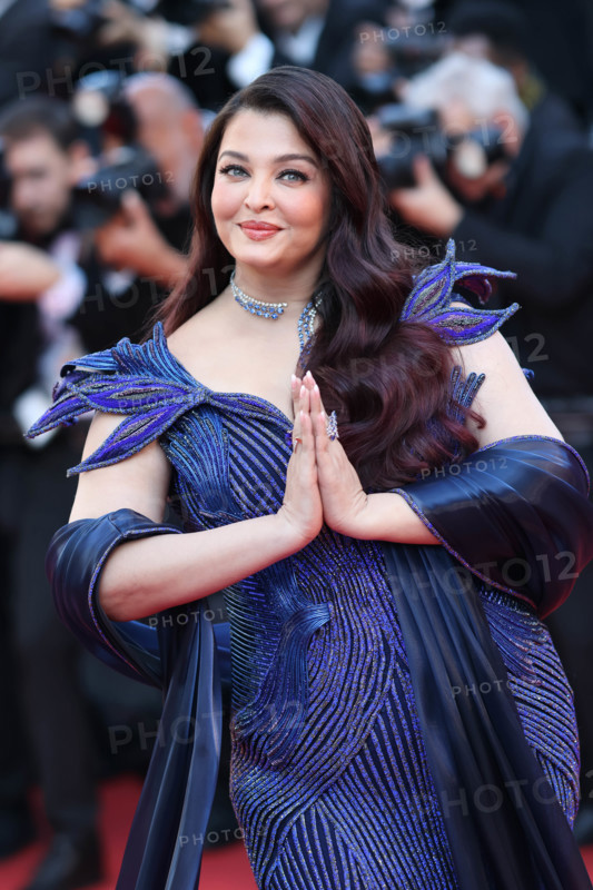 Indian actress and model Aishwarya Rai Bachchan (in Amit Aggarwal) at Histoires De La Nuit (The Birthday Party) Red Carpet during Cannes Film Festival 2026 in Cannes (France), May 22nd, 2026