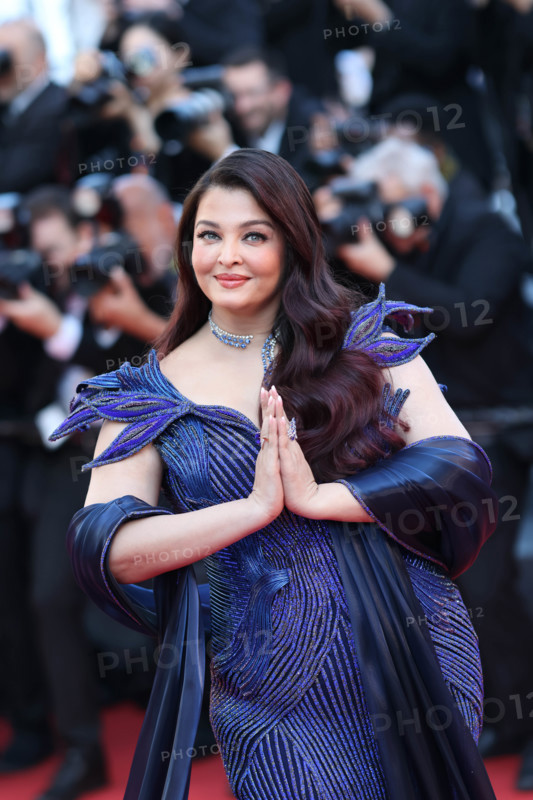 Indian actress and model Aishwarya Rai Bachchan (in Amit Aggarwal) at Histoires De La Nuit (The Birthday Party) Red Carpet during Cannes Film Festival 2026 in Cannes (France), May 22nd, 2026