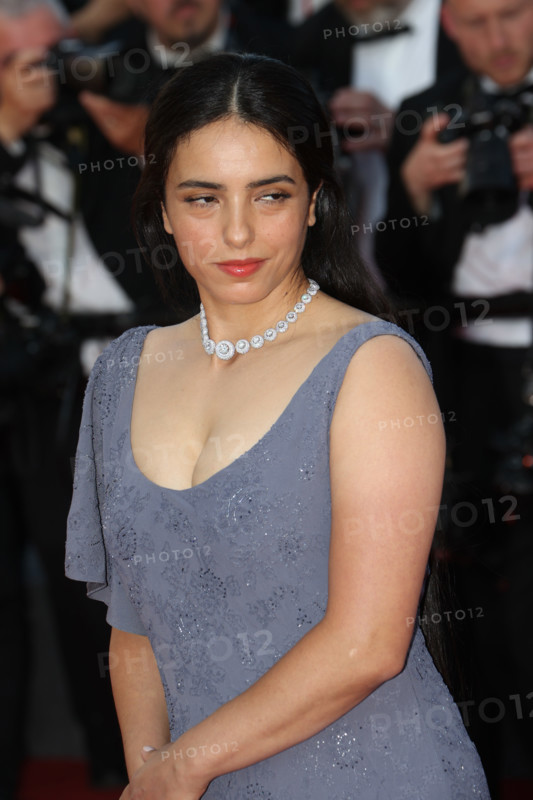 French-Tunisian actress and director Hafsia Herzi (in Dior Haute Couture),  at Histoires De La Nuit (The Birthday Party) Red Carpet during Cannes Film Festival 2026 in Cannes (France), May 22nd, 2026