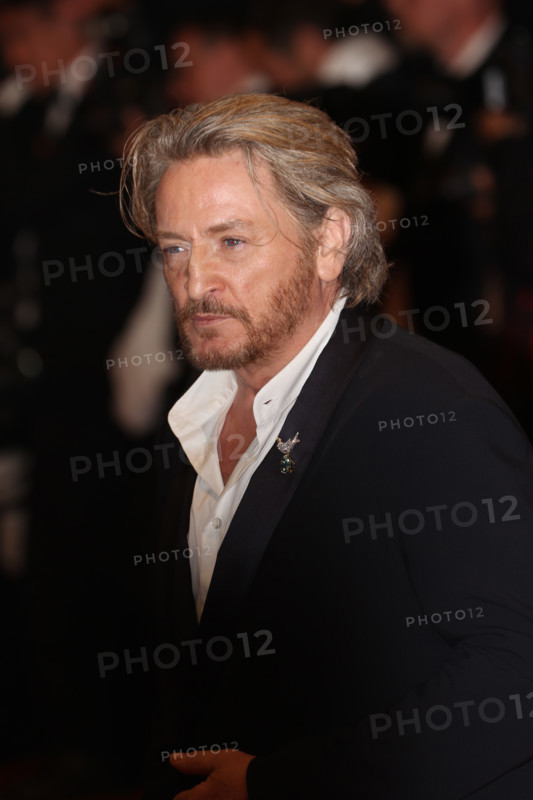 Benoit Magimel attends the "Histoires De La Nuit" (The Birthday Party) screening during the 79th annual Cannes Film Festival at Palais des Festivals on May 22, 2026 in Cannes, France.