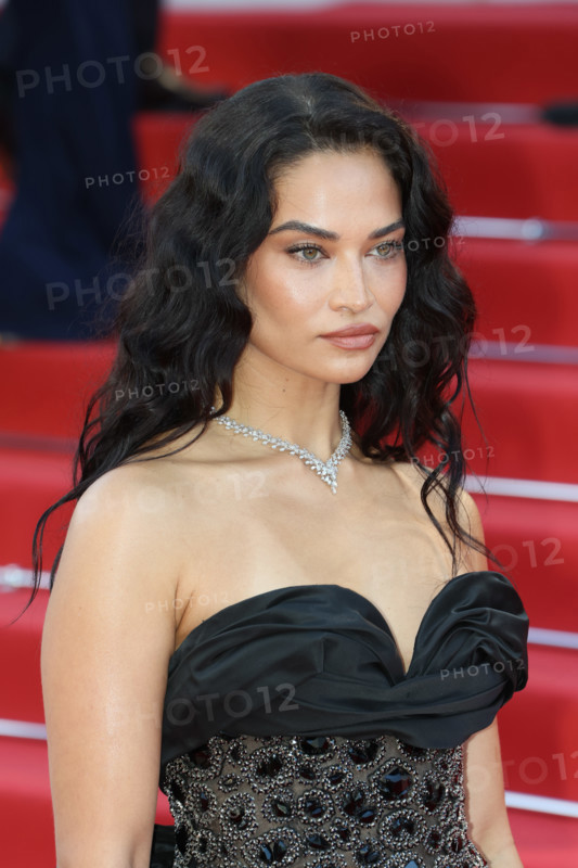 Shanina Shaik (in Zuhair Murad) attends the "Fjord" screening during the 79th annual Cannes Film Festival at Palais des Festivals on May 18, 2026 in Cannes, France.
