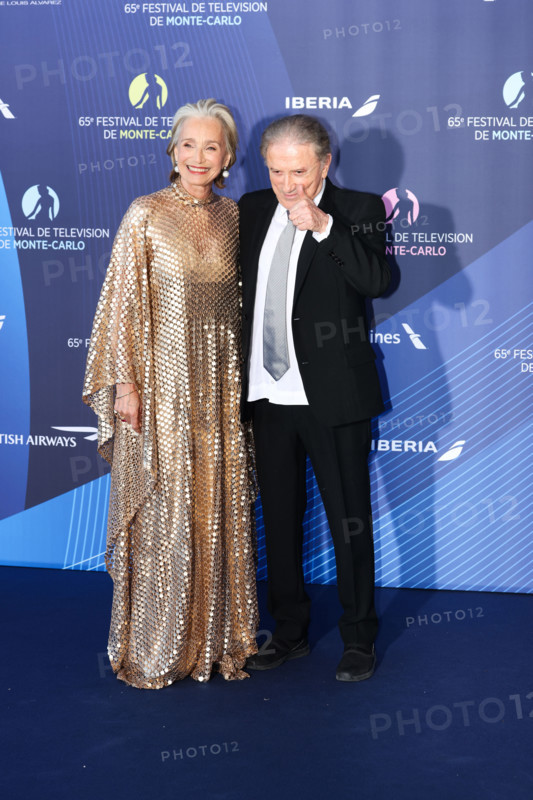 Kristin Scott Thomas and Michel Drucker