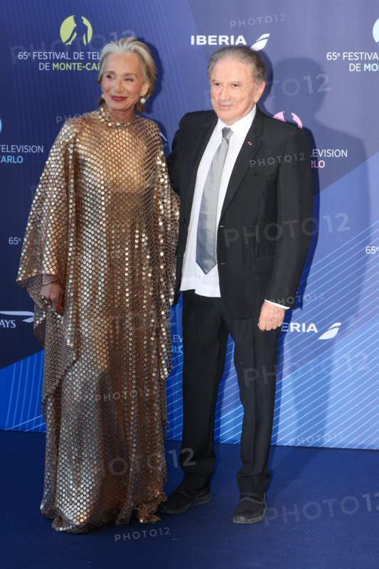Kristin Scott Thomas and Michel Drucker
