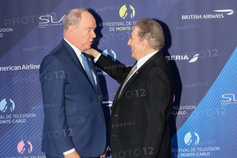 Prince Albert II of Monaco and Michel Drucker