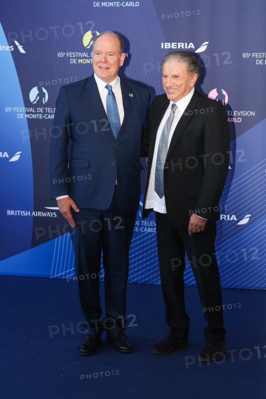 Prince Albert II of Monaco and Michel Drucker