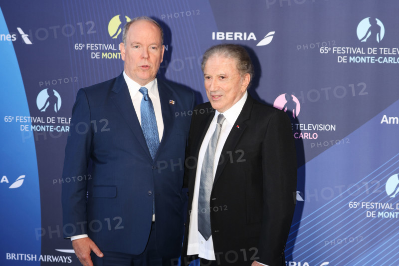 Prince Albert II of Monaco and Michel Drucker