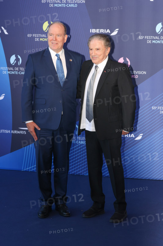 Prince Albert II of Monaco and Michel Drucker