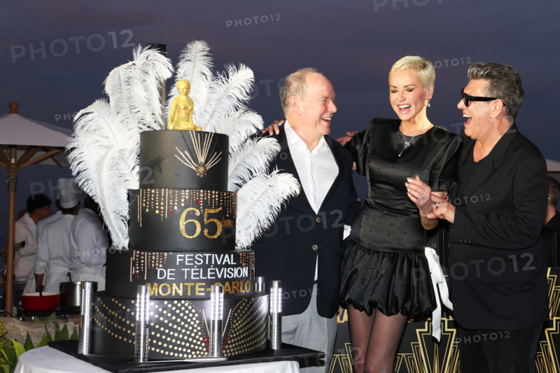 Prince Albert II of Monaco, Adriana Karembeu and Marc Lavoine