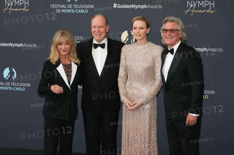 Prince Albert II of Monaco, Princess Charlene of Monaco with Goldie Hawn and Kurt Russell
