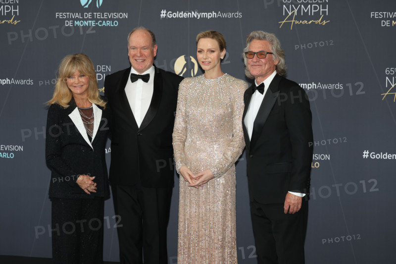 Prince Albert II of Monaco, Princess Charlene of Monaco with Goldie Hawn and Kurt Russell