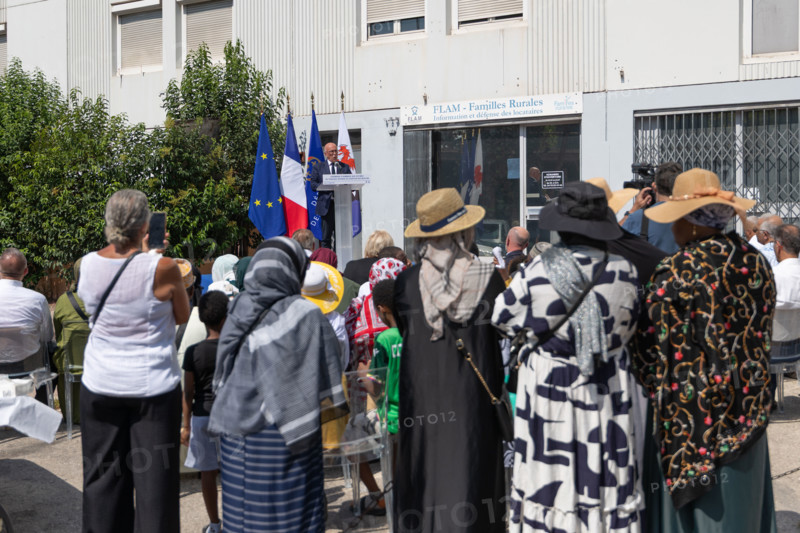Cérémonie d'hommage aux victimes de l'incendie du quartier des Moulins à Nice (le 18 juillet 2024)