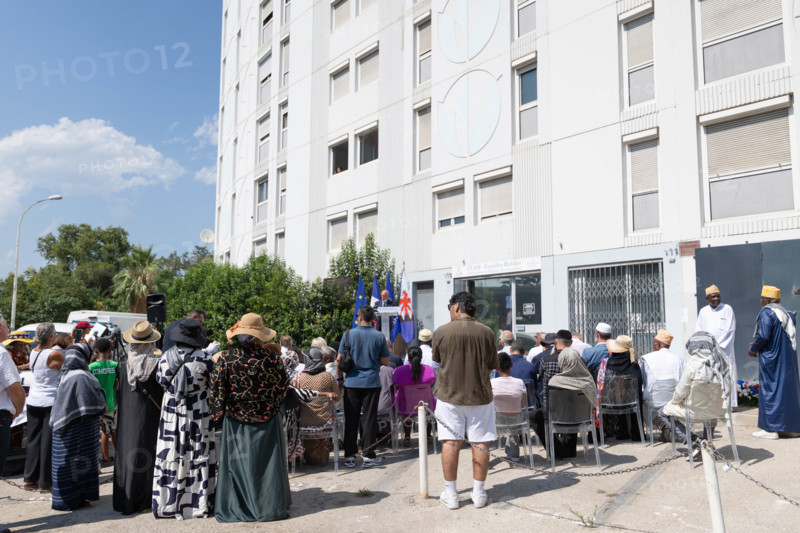 Cérémonie d'hommage aux victimes de l'incendie du quartier des Moulins à Nice (le 18 juillet 2024)