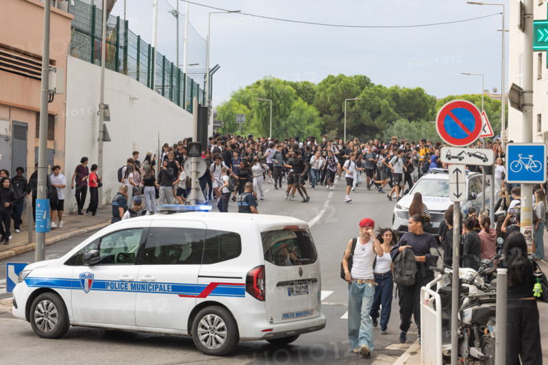 Manifestation lycéenne à Nice, le 29 septembre 2026