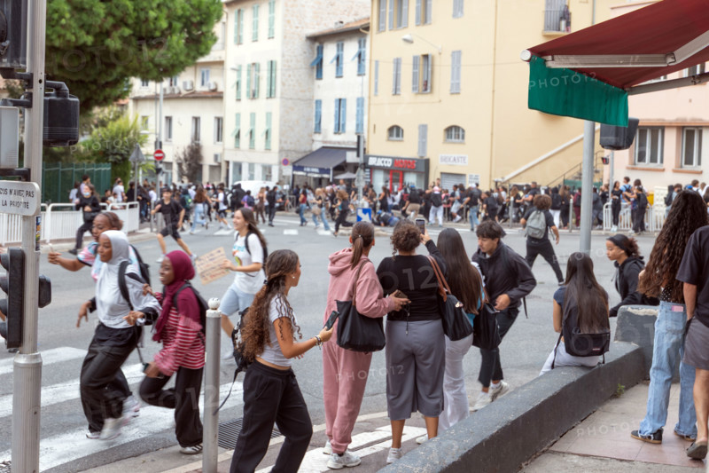 Manifestation lycéenne à Nice, le 29 septembre 2026