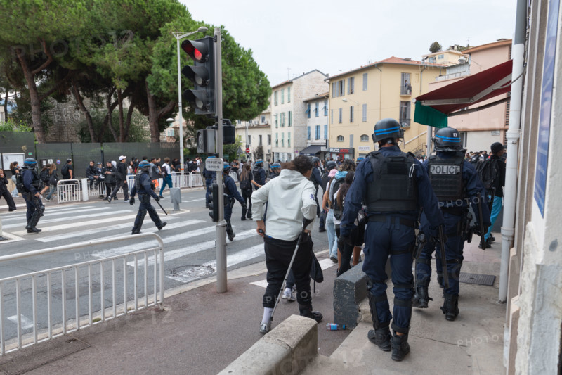 Manifestation lycéenne à Nice, le 29 septembre 2026