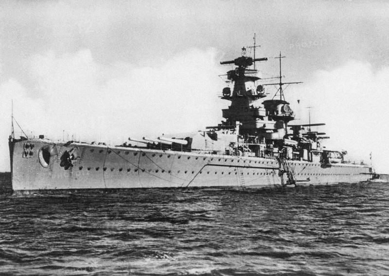 German pocket battleship"Admiral Graf Spee", 1939.