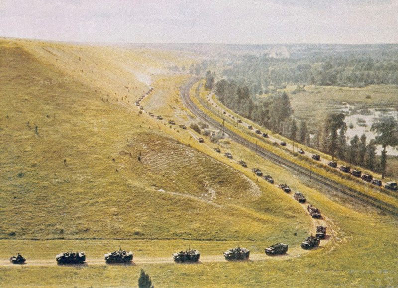Division motorisé allemande, dans l'est de la France, 1940