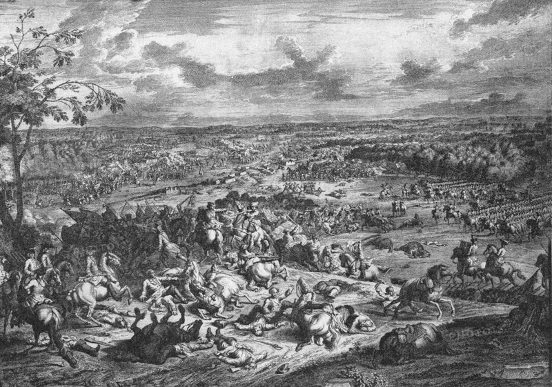 Prince Eugene of Savoy at the battle of Malplaquet (1709)
