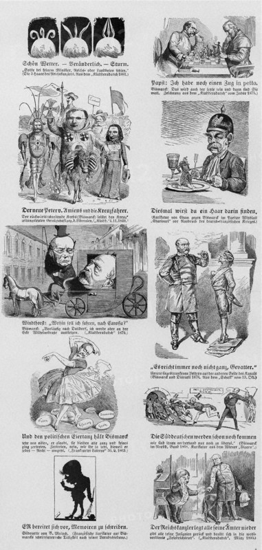 Caricatures d'Otto von Bismarck (1815-1898)