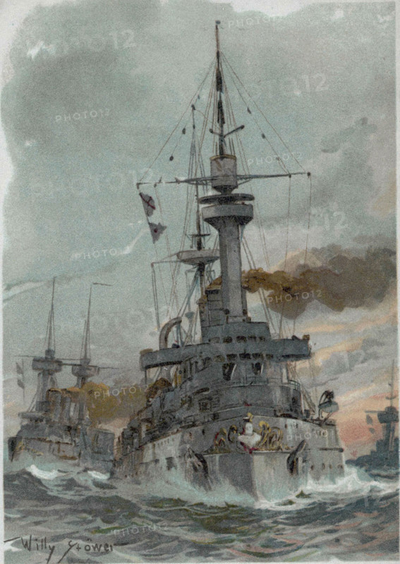 German battleship, ca.1900
